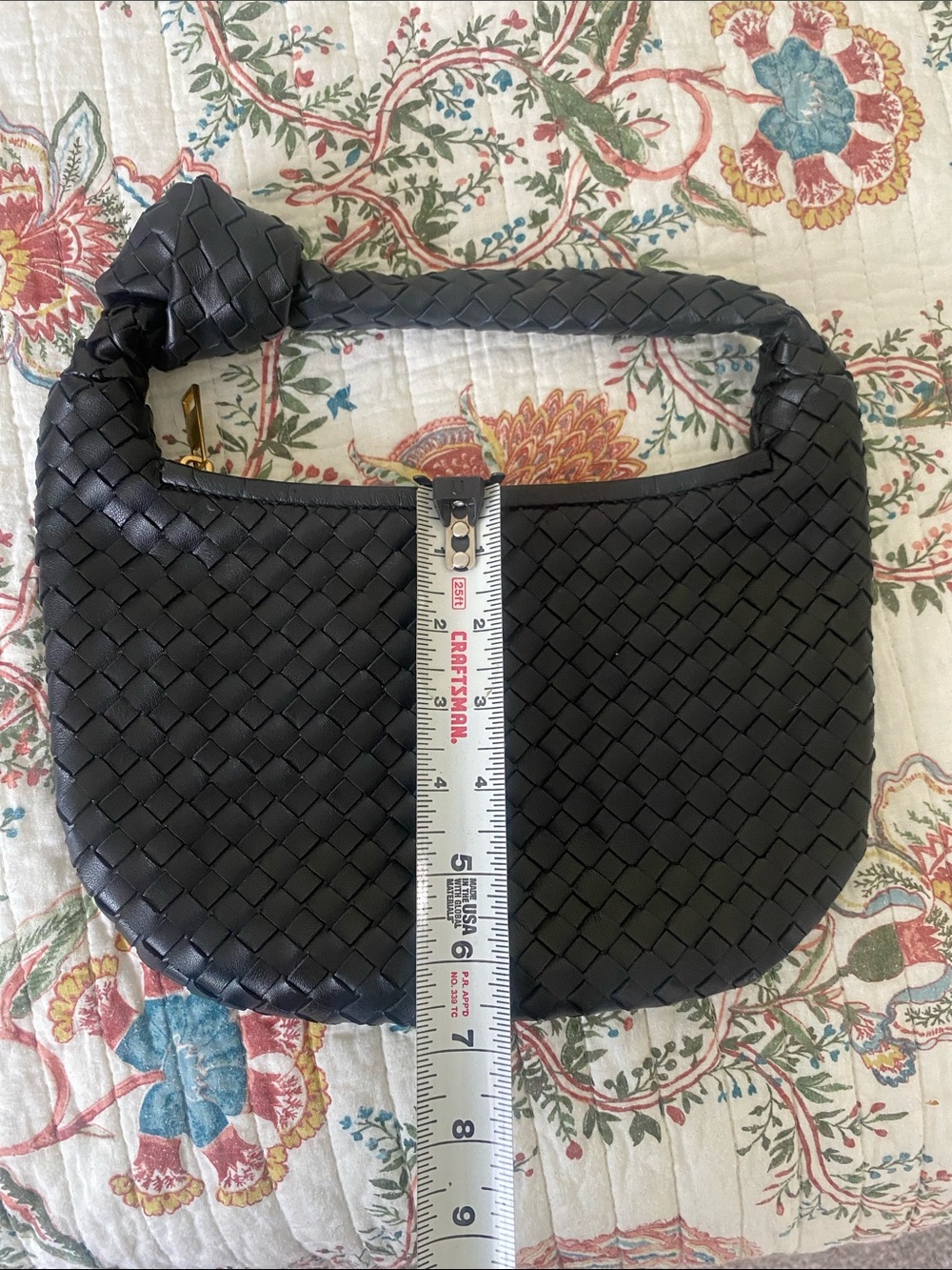 Quince black leather purse - Picture 3 of 4